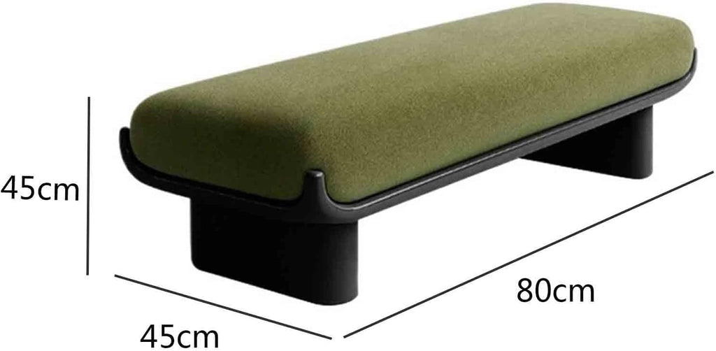 Modern Fabric Long Shoe Changing Bench for Walk-in Closet Living Room Home Use Bed end Entryway(XS)