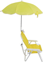 Semme Childs Beach Chair Kids Chair with Umb S Folding Beach with Umbrella Portable Outdoor Sand for Kids Ideal for Vacations Picnics Parties Extra Large Size Yellow (Yellow)