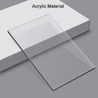 Acrylic C-Shaped End Table for Living Room and Bedroom, Versatile Sofa Side Table, Ideal for Home Decor and Snack Use