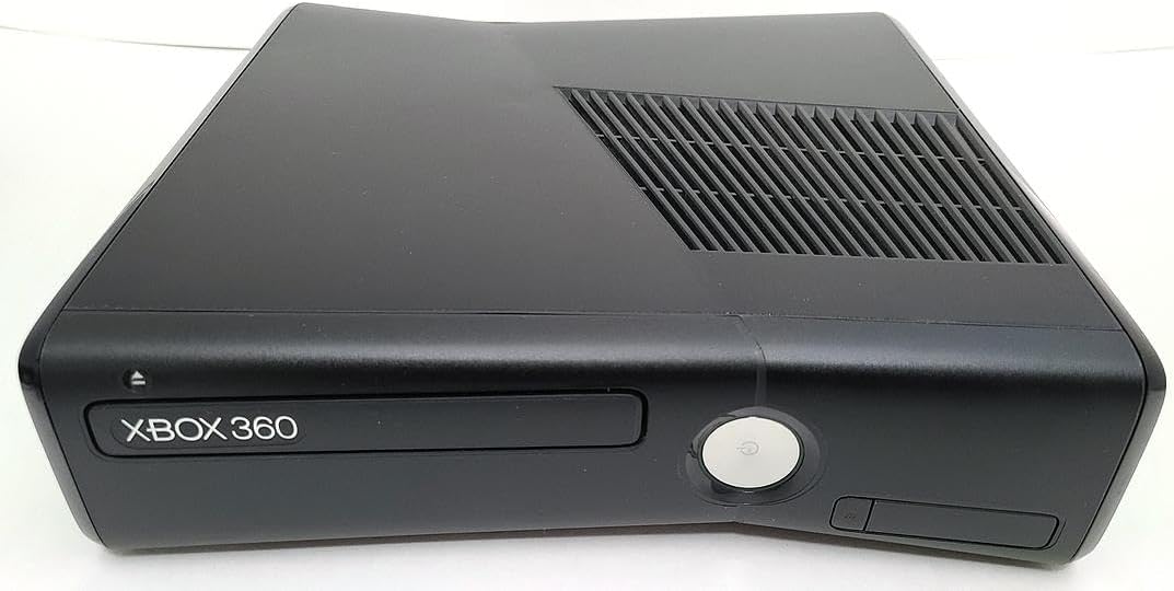 Xbox Microsoft 360 S Slim Console Bundle + Omerta: City of Gangsters Video Game | 4GB Black System with 1x Wireless Controller, HDMI & Power Adapter | Ready to Play Gaming Kit (Renewed)