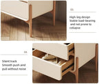 Light Luxury Modern Two-Drawer Bedside Table Free Installation Boudoir Storage Cabinet Stylish and Practical Bedside Storage All Occasion(Brown,40 cm)