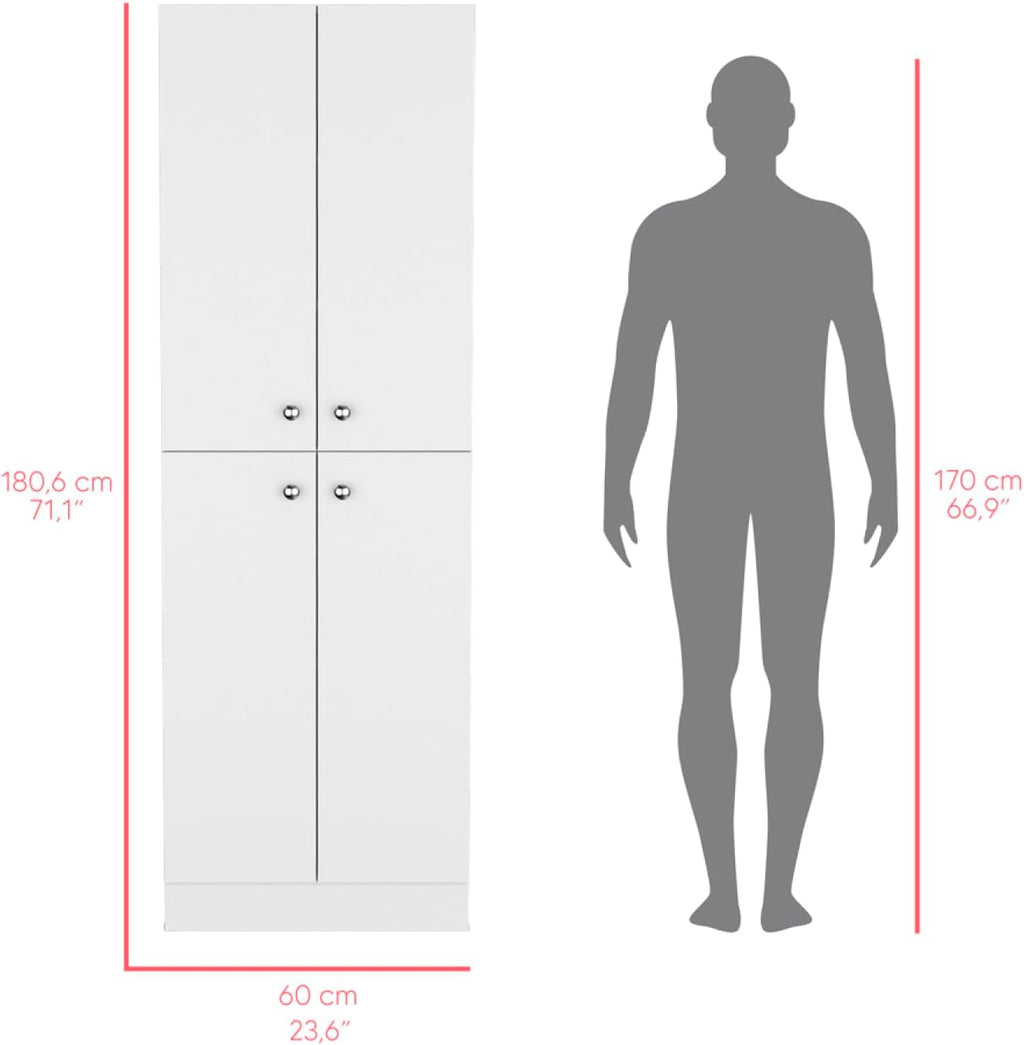 Pantry Cabinet Coahoma, Kitchen, White