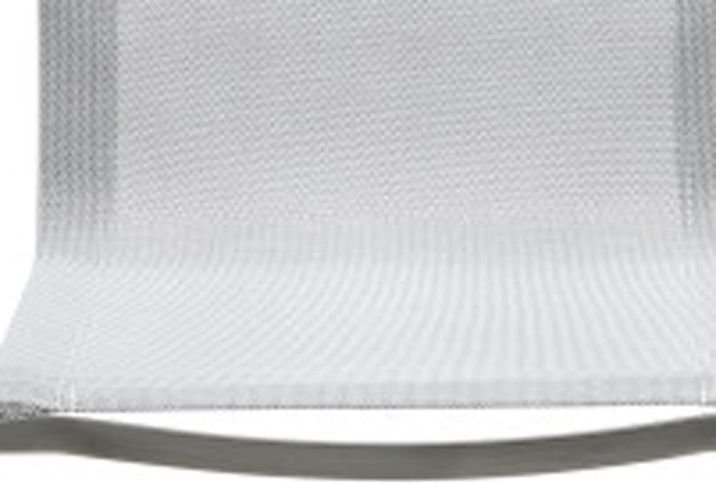 HomeRoots Set of Four Light Gray Steel Sling Outdoor Arm Chairs