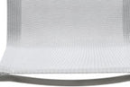 HomeRoots Set of Four Light Gray Steel Sling Outdoor Arm Chairs