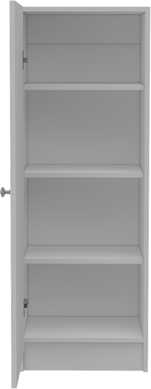 Modern Minimalist Pantry, Simple Single Door Cabinet with Storage,for Kitchen Home