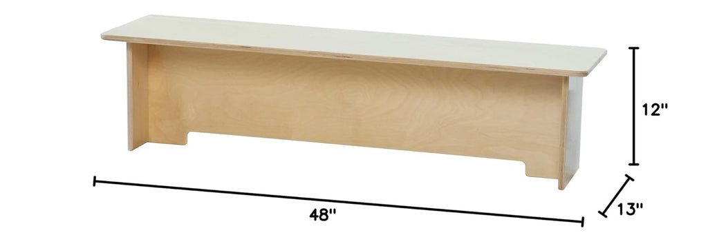 Wood Designs 99319 Toddler Bench – Wooden Classroom Seating for Young Children