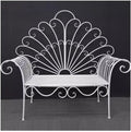 Patio Benches Iron Park Chairs for Outdoor Leisure Garden & Balcony Sofa Decor