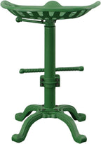Carolina Chair & Table Adjustable Iron Tractor Seat Barstool (Green)