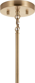 Kichler Madden 1-Light Mini Pendant Light Fixture with Clear Glass Shade in Champagne Bronze, Sloped Ceiling Compatible for Kitchen Island Hanging Lighting (15" x 7 "), 52725CPZ