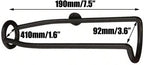 Metal Wine Wall Holder, Wall Mounted Wine Rack for Wine Bottles Display and Storage, Hanging Bottle Organizer for Living Room, Dining Room, Wine Cellar, Bar (Black, 4PCS)