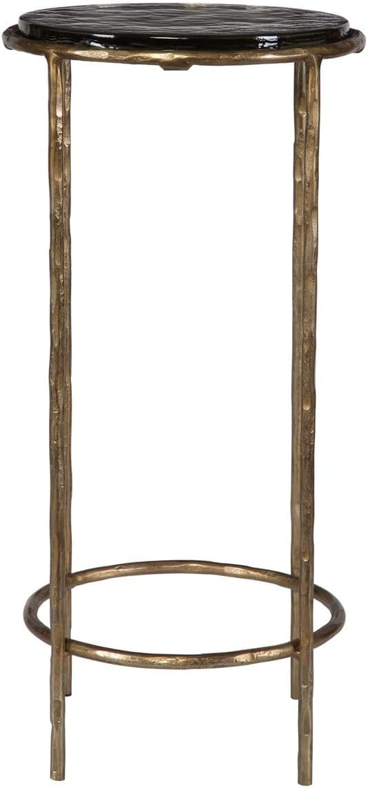 Eagerman Accent Table | Antique Gold Finish | Iron Construction | Transitional Accent Furniture | Ideal for Living Rooms, Bedrooms & Entryways | W23030