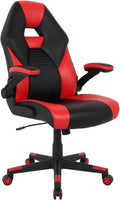 Realspace High-Back Gaming Chair, Red/Black