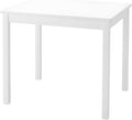 PJ Wood Children's Table for Creative Play, Puzzles and Games, Solid Rubberwood and Fiberboard Construction, Ideal for Ages 0-6 Years, White