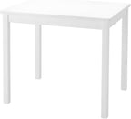 PJ Wood Children's Table for Creative Play, Puzzles and Games, Solid Rubberwood and Fiberboard Construction, Ideal for Ages 0-6 Years, White