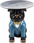 Cool Bulldog Appearance Side Table, Cartoon Animal Accent Table, Small Space Decoration, Bedroom Nightstand