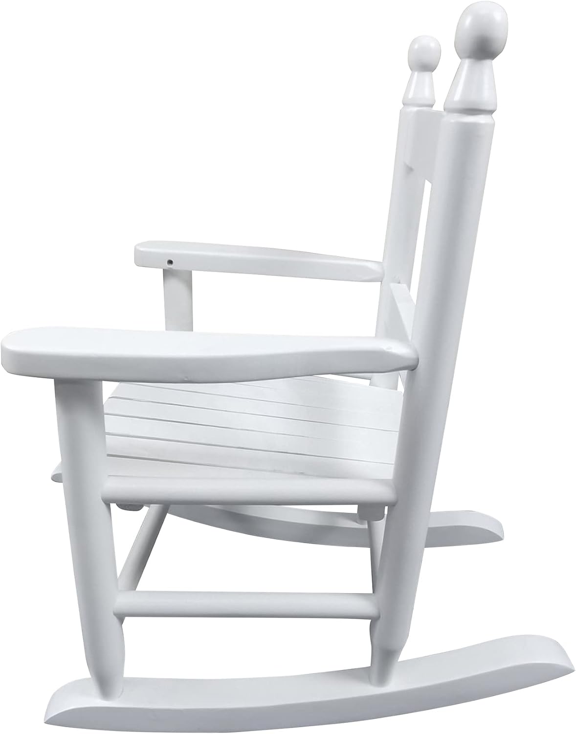 White Children's Rocking Chair - Indoor and Outdoor Rocker - Safe and Sturdy Design for Toddlers - Enhances Playtime and Relaxation