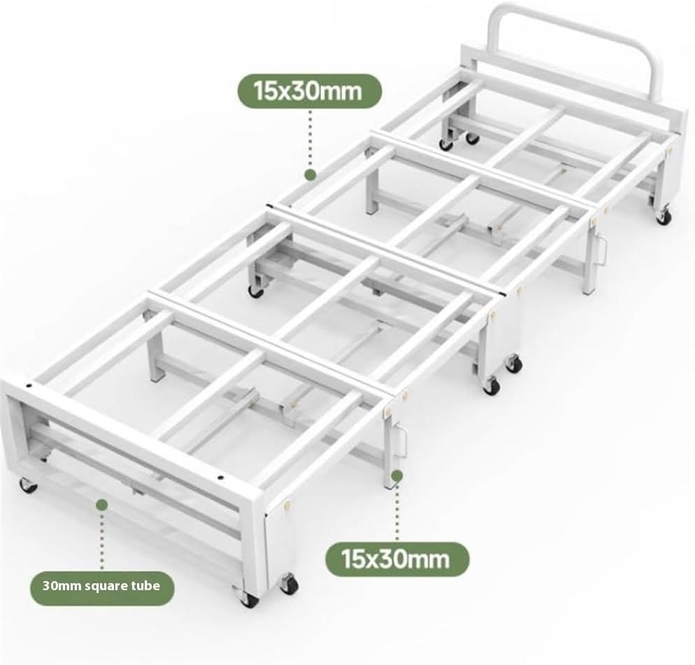 Camping Bed Simple Bed Folding, Single Nap, Home Cooling, Accompanying Marching Folding Bed(Large)