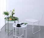 Nordic Iron Small Coffee Table Foldable Gold Color Simple Sofa Side Living Room Balcony Garden