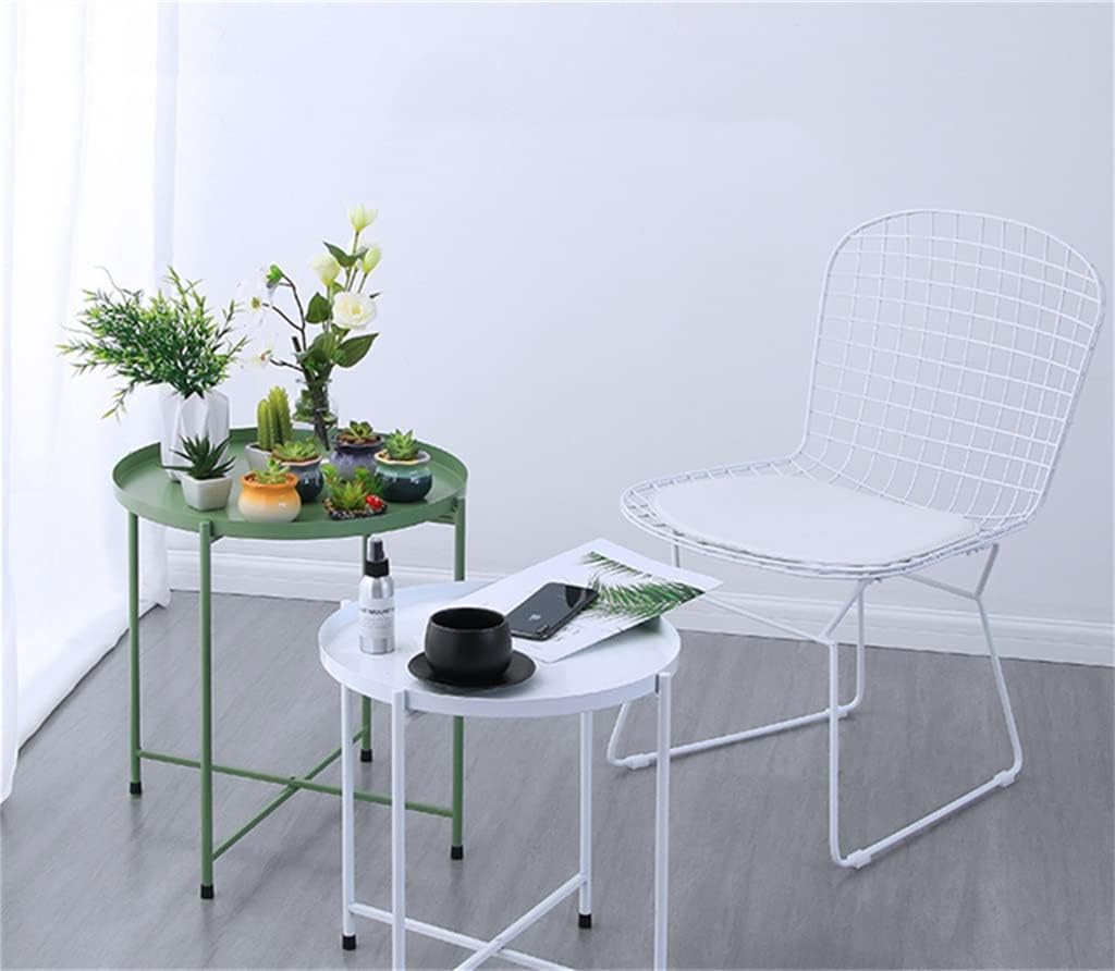 Nordic Iron Small Coffee Table Foldable Gold Color Simple Sofa Side Living Room Balcony Garden