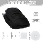 WADORN Mosquito Net Bed Canopy, Large Black Hanging Bed Net from Ceiling Dome Mosquito Net with Install Accessories for Single Twin Full Queen Size Bed Indoor Outdoor Use and Travel