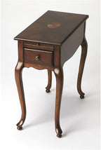 Pemberly Row Set of 2 Contemporary Plantation Cherry Chairside Tables