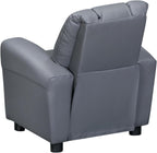 Olive & Opie Chase Kids/Toddler Push Back Recliner Chair, Lounge Sofa for Boys & Girls Ages 3 and Up, Soft Upholstery, Vegan Leather Mink