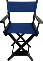 Upone Director Chair Canvas Replacement Cover kit for 18'' Directors Chairs,Movie Chair, Replacement Canvas Seat and Back for Home Director Chair,Black, Red, Green, Gray,Blue,Medium Size(Blue)