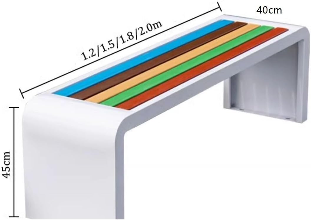 Patio Benches for Outdoors Outdoor Park Rest Long Stool Public Square Row Chair Garden Modern Minimalist Garden Benches for Outdoors
