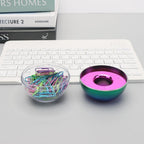 Rainbow Paper Clips Holder Medium Holographic Paper Clip Dispensers 100pcs 28mm Colorful Paperclips for Desk Organizer Accessories (Rainbow)