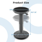 S AFSTAR Ergonomic Wobble Stool, Kids Active Motion Stool w/ 16"- 23.5" Adjustable Height, 245 LBS Weight Capacity, 360-Degree Wiggle Chairs Kids Wobble Chair for Classroom Preschool (Grey)