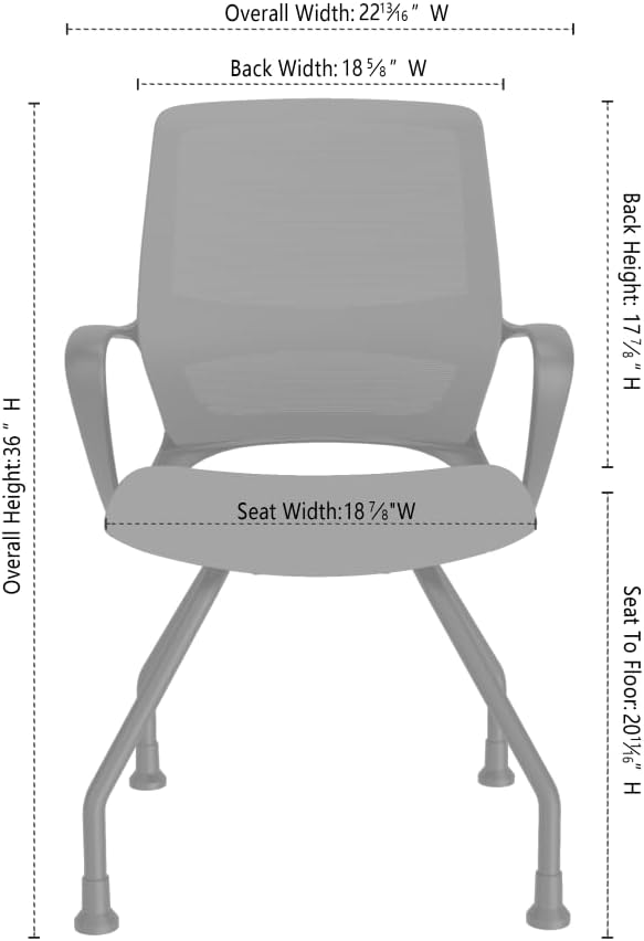 Orion Collection Mesh Conference and Guest Office Chair, Fixed Arms, Black and Pewter Mesh, Black Frame, Ergonomic Meeting Room Chair (Black Mesh, 4-Leg Base)