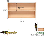 Contender 2 Shelf Horizontal Bookcase (48" Width) |Montessori Shelf - Toy Storage Organizer, Arts, Crafts & Supplies Storage Unit | for Home, Office, Classroom, Daycare