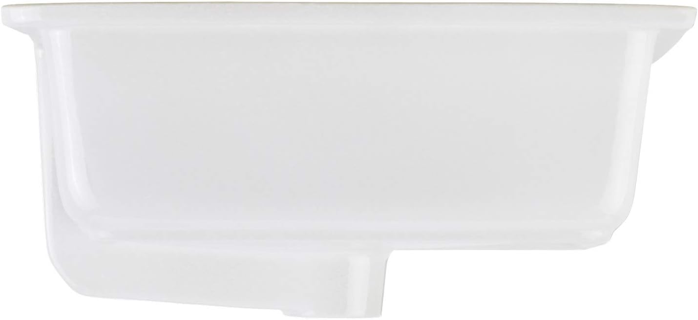 Signature Hardware 447966 Destin 20" Vitreous China Undermount Bathroom Sink - Glazed Underside