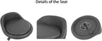 Rolling Stool Adjustable Drafting Chair, Heavy Duty Metal Base with Back Support Foot Rest, for Office Home Shop Kitchen Beauty(Large)