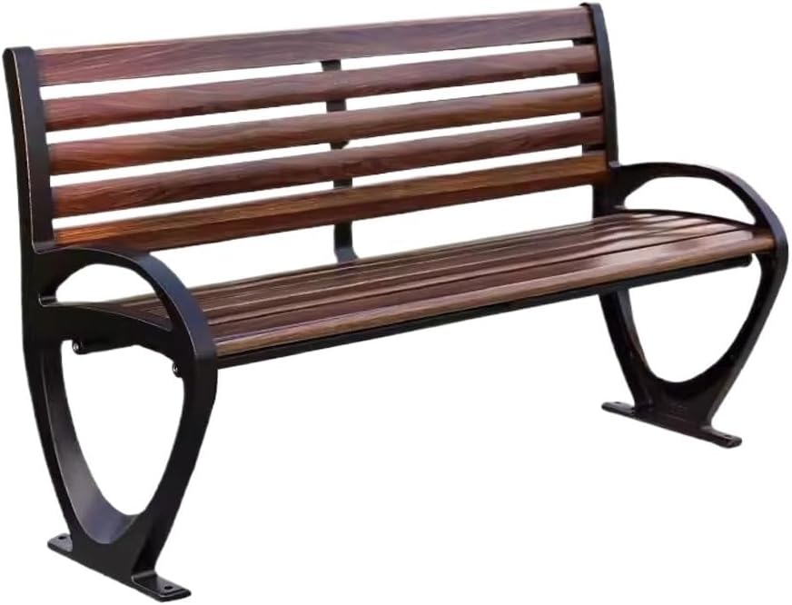 Patio Benches for Outdoors Park Chair Outdoor Bench Plastic Wood Double Garden Benches for Outdoors