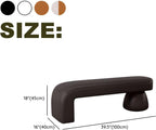 Modern Rectangular Entryway Hallway Shoe Benches, Narrow Upholstered Creativity Wood Bedroom Bench Seating, Upholstered End of Bed Bench (Orange-Leather, 39.4" L x 16" W x 18" H)