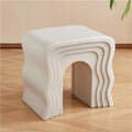 Creative Low Stool Sofa Side Table Vintage Trapezoidal Base Design for Living Room, Room Retro Color Bedside Stool Lightweight(Grey)