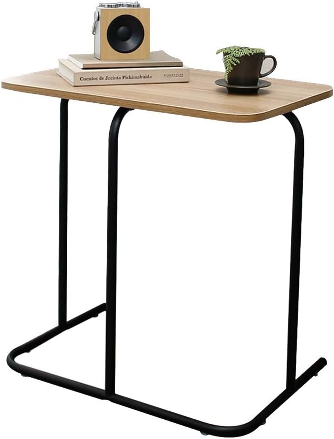 Vintage Wall-Mounted Shelf, Side Table, Living Room, Hallway, Kitchen, Wooden and Metal (Gold) Small Storage Table