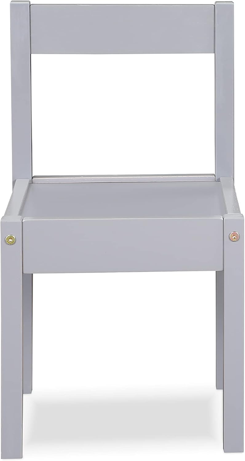 3 Pcs Dry Erase Table Two Chair Set, Gray