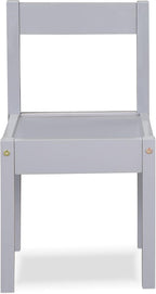 3 Pcs Dry Erase Table Two Chair Set, Gray