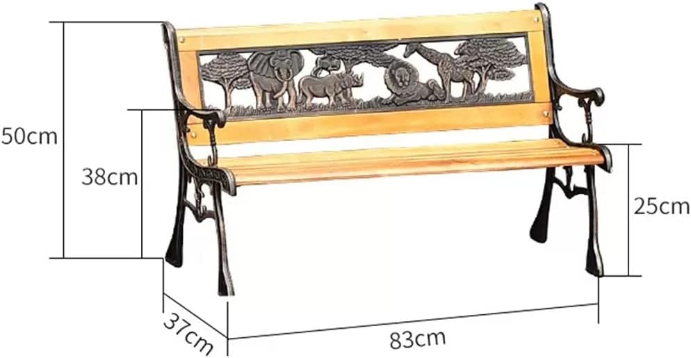 Patio Benches for Outdoors Outdoor Company Seat Park Back Chair Bench Solid Wood Garden Leisure Waiting Garden Benches for Outdoors