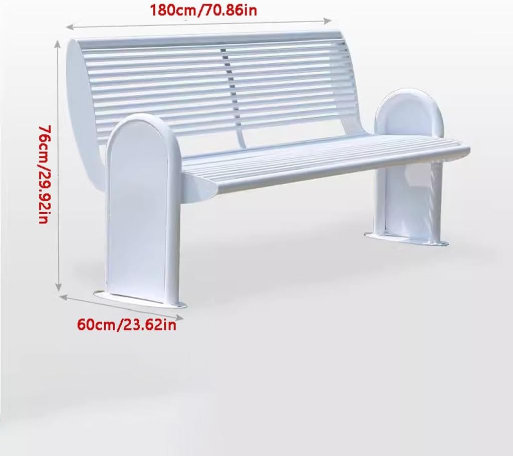 Patio Benches for Outdoors Park Chair Outdoor Long Leisure Stool Double Square Garden Community Scenic Bench Garden Benches for Outdoors