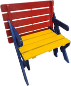 Saiveina Outdoor or Indoor Wood Children Adirondack Chair,White