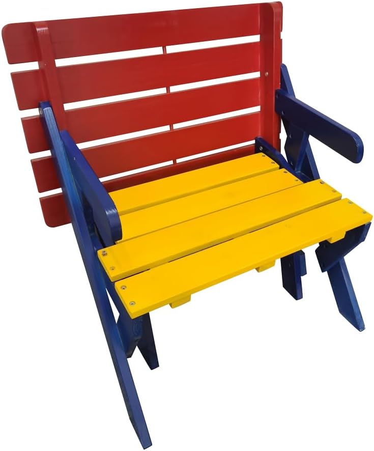 Saiveina Outdoor or Indoor Wood Children Adirondack Chair,White