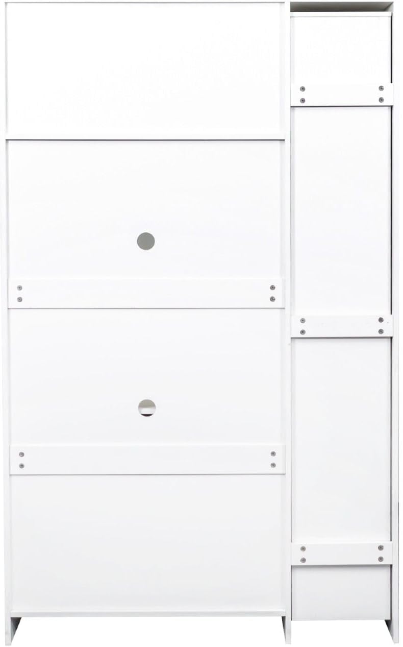 Kitchen Pantry Cabinet with Pull-Out Storage Shelves - Versatile 4-Door Organizer for Kitchen, Dining Room, and More (70.87" H x 43.31" W x 15.75" D), White