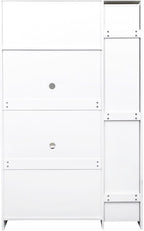 Kitchen Pantry Cabinet with Pull-Out Storage Shelves - Versatile 4-Door Organizer for Kitchen, Dining Room, and More (70.87" H x 43.31" W x 15.75" D), White