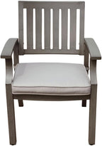 free-space Modern Simple Courtyard Single Chair with seat Cushion, Rust-Proof Aluminum Balcony Casual Dining Chair