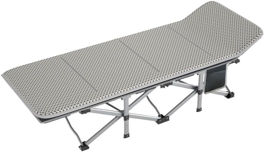 Camping Bed Portable Foldable Bed Office Single Nap Recap Chair Easy Companion Folding Bed(Small)