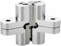 Aluminum Alloy Bi-Fold Door Track and Wheel Kit, Top Mount Hardware for Closet Doors & Room Dividers, Silver Finish Replacement Set