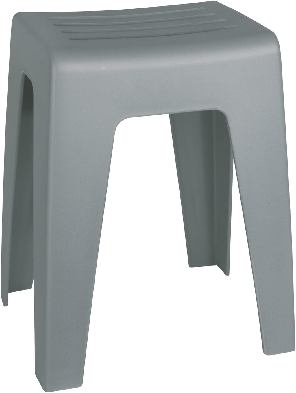 Wenko Kumba Bathroom Stool Grey – Stool, Beanbag, Living Stool, Polypropylene, 38 x 47 x 32 cm, Grey